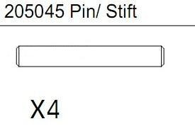 C-8M Raptor Sworznie 4szt. - Carson 205045