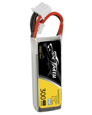 Akumulator LiPo 300mAh 7,6V 75C 2S1P HV JST-PHR | TAA3002S75JST TATTU