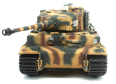 German Tiger 1 Late RTR 2,4Ghz 1/24 Czołg Zdalnie Sterowany IR Dźwięk Taigen Painted Camo | 3841-11-L-C HENG LONG