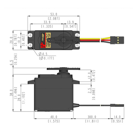 Serwo Cyfrowe Hitec HS-5495BH HV 7,5kg/cm 0,15s/60° 6,0-7,4V | 1HI3194
