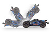Traxxas Rustler 4X4 VXL Ultimate 1:10 4WD Niebieski Samochód Zdalnie Sterowany Model RC | 67097-4-BLUE
