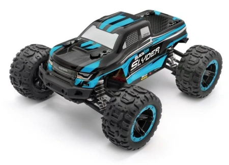 BlackZon Slyder MT Monster Truck 1/16 4WD Niebieski Samochód Zdalnie Sterowany Model RC | 540104