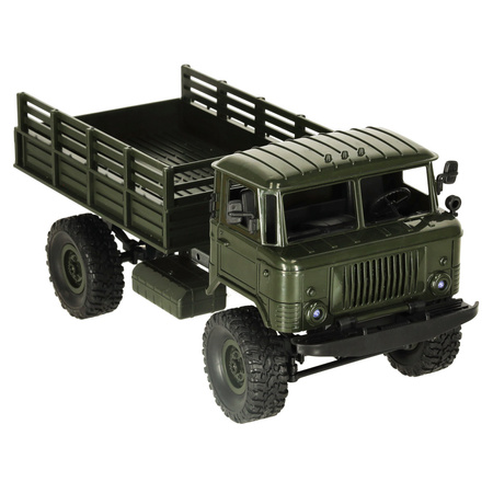Samochód zdalnie sterowany Ciężarówka Wojskowa Off-Road USSR Military Truck 4WD 1/16 RTR