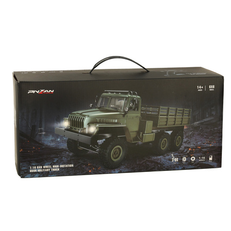 Samochód zdalnie sterowany Ciężarówka Wojskowa Off-Road USSR Military Truck 4WD 1/16 RTR