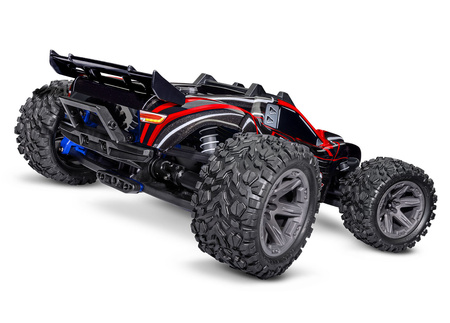 Traxxas Rustler 4X4 BL-2S 1:10 4WD Czerwony Samochód Zdalnie Sterowany Model RC | 67164-4-RED