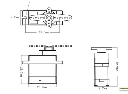Serwo Micro HD-1900MG 14g - PowerHD