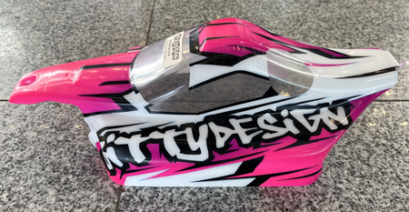 Karoseria 1:8 Mugen Fighter MBX-6 Buggy (różowa) | BDFGT-M002BT BITTY DESIGN