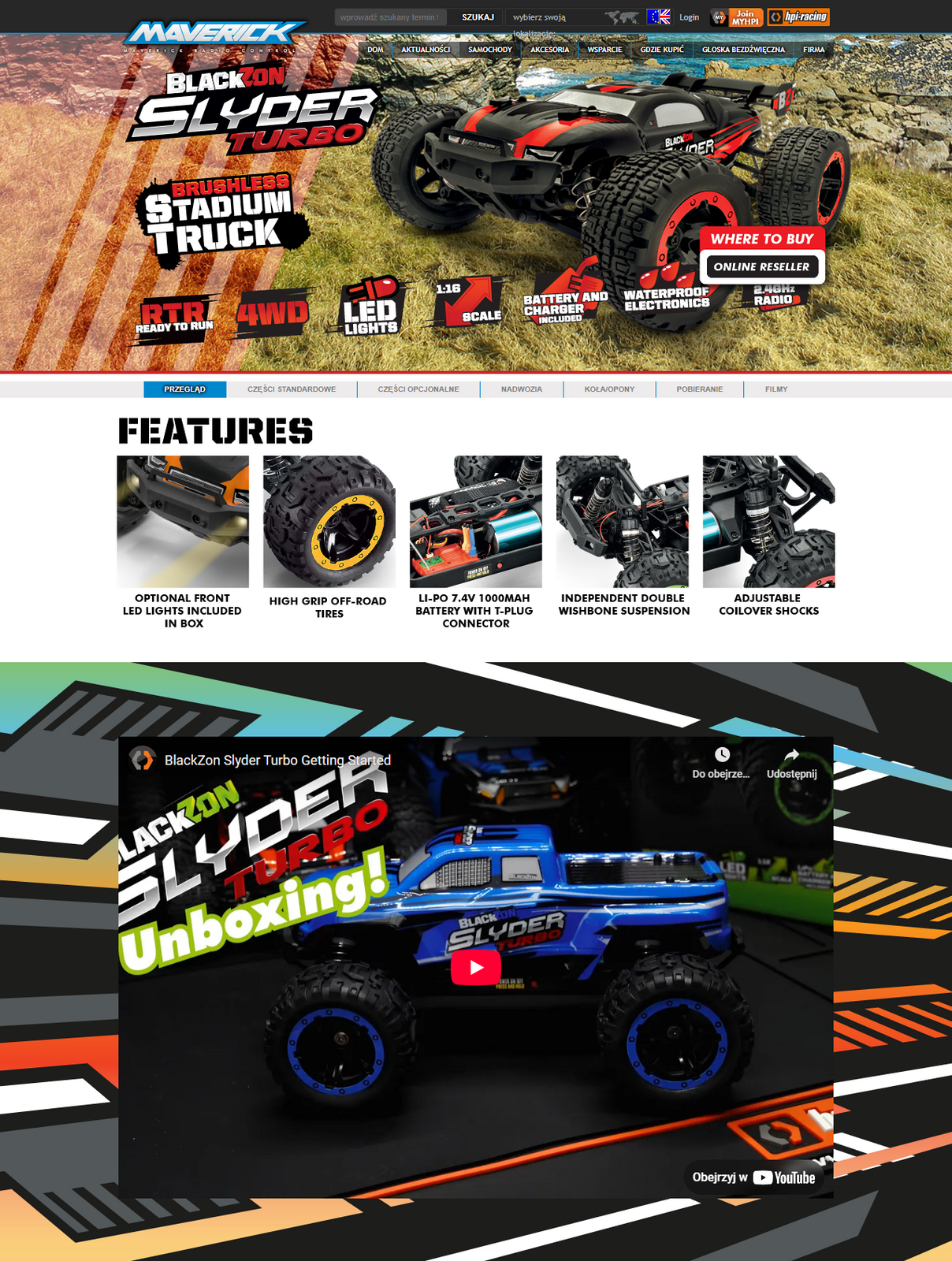 BlackZon Slyder ST Turbo 1/16 4WD 2S Brushless Stadium Truck Czerwony | 540217 HPI pol_pl_BlackZon-Slyder-ST-Turbo-1-16-4WD-2S-Brushless-Stadium-Truck-Czerwony-540217-HPI-1016333_9