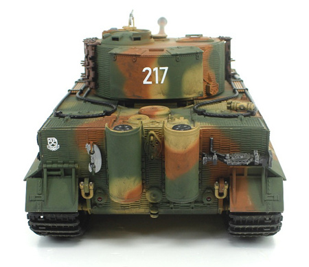 German Tiger 1 Mid Painted Camo RTR 2,4Ghz 1/24 Czołg Zdalnie Sterowany IR Dźwięk Taigen Kamuflaż | 3841-11-M-C HENG LONG