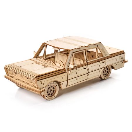 Little Story Drewniane Puzzle Model 3D Samochód FSO Fiat 125p 1/16 26,2x11,7x8,5cm | E002