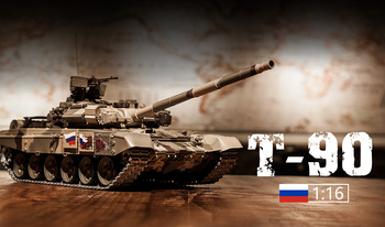 Czołg Zdalnie Sterowany Russian T-90 1:16 RTR 2,4Ghz Model RC | 3938-1B HENG LONG