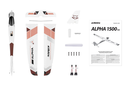 Motoszybowiec Kavan Alpha 1500 V2 ARF 1492mm Czerwony | KAV02.8076V2