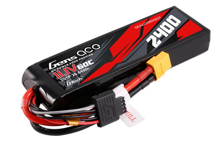Akumulator LiPo 2400mAh 11,1V 60C 3S1P XT60 G-Tech | GEA243S60X6GT GENS ACE