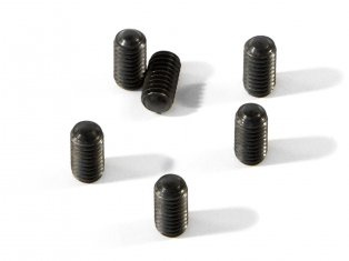SET SCREW M4x8mm (ROUND POINT/6pcs)-HPI Z724
