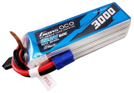 Akumulator LiPo 3000mAh 22,2V 60C 6S1P EC5 G-Tech | GEA306S60E5GT GENS ACE