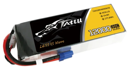 Akumulator LiPo 12000mAh 14,8V 30C 4S1P EC5 | TAA12K4S30EC5 TATTU