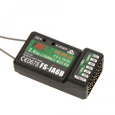Aparatura FlySky FS-i6 6CH 2.4GHz + odbiornik FS-iA6B AFHDS 2A i-Bus PPM