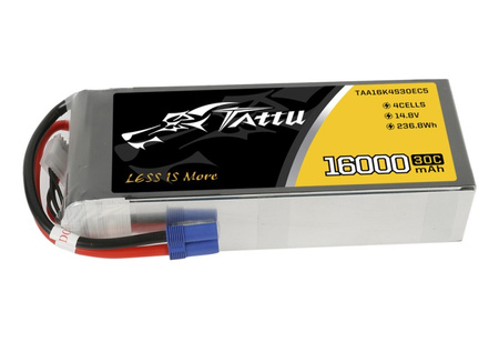 Pakiet LiPo 16000mAh 14,8V 4S 30C | GENS ACE & TATTU