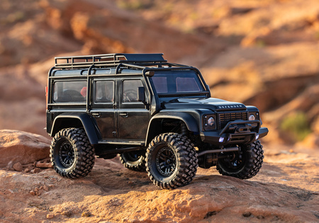 Traxxas TRX-4M Land Rover Defender 1/18 4x4 Crawler RC Czerwony Samochód Terenowy Zdalnie Sterowany | 97054-1-RED