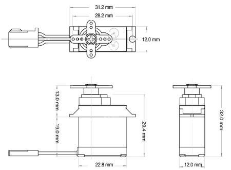 Serwo Micro HD-1810MG 15,8g 3,9kg (6,0v) - PowerHD