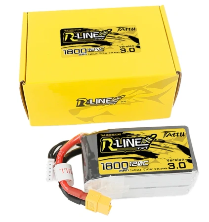 Akumulator LiPo 1800mAh 14,8V 120C 4S1P XT60 R-Line Version 3.0 | TAA18004S12X6 TATTU