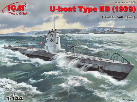 U-Boat Type IIB (1939) German Submarine 1:144 | S009 ICM