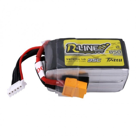 Pakiet LiPo 850mAh 14,8V 4S 95C | R-Line GENS ACE & TATTU