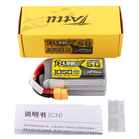 Akumulator LiPo 1050mAh 22,2V 150C 6S1P XT60 R-Line Version 5.0 | TAA10506S15X6 TATTU