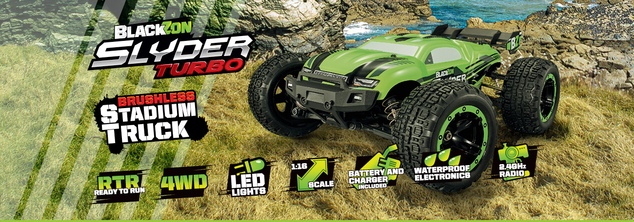BlackZon Slyder MT Monster Truck 1/16 4WD Zielony Samochód Zdalnie Sterowany Model RC | 540100 pol_pl_BlackZon-Slyder-MT-1-16-4WD-RTR-LED-zielony-540100-1014773_11