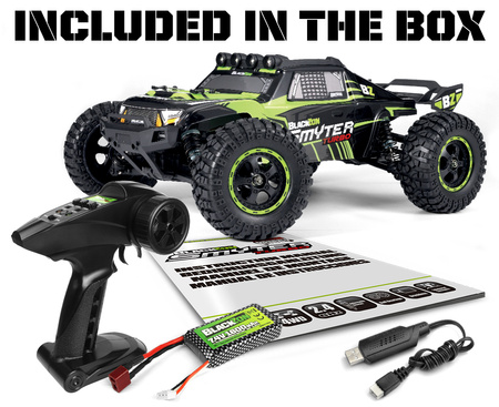 BlackZon Smyter DT Turbo Desert Truck 1/12 4WD Żółty Samochód Zdalnie Sterowany Model RC | 540255