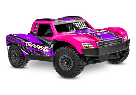 Traxxas Mini Slash 4X4 BL-2S Short Course 1:16 Różowy Samochód Zdalnie Sterowany Model RC | 108164-1-PINK