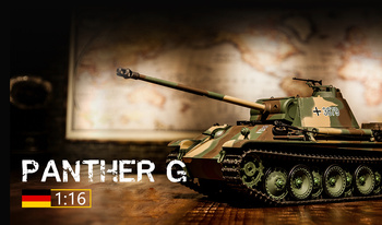 Czołg Zdalnie Sterowany German Panther Type G 1:16 RTR 2,4Ghz Model RC | 3879-1U HENG LONG