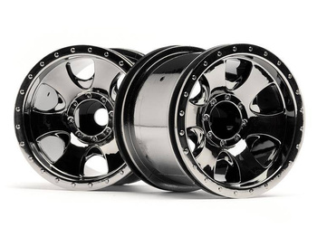 FELGA WARLOCK WHEEL BLACK CHROME (2.2in/2pcs) | HPI 105280