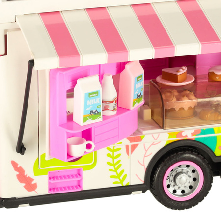 Kamper Zdalnie Sterowany Na Pilota Samochód Kempingowy Auto 2,4GHz Dźwięki Światła Akcesoria Różowy | KX3049