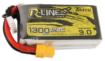 Pakiet LiPo 1300mAh 14,8V 4S 120C | R-Line GENS ACE & TATTU