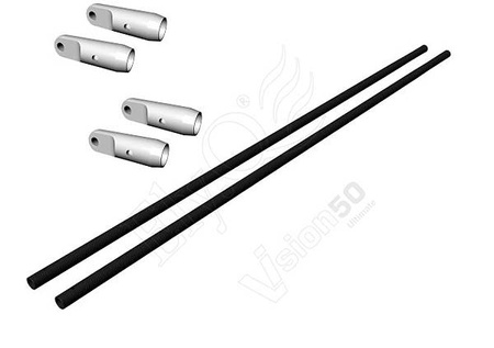 Carbon Tail Boom Brace set/Rurka węglowa 6x4mm - EQ2056-V2 - Vision 50 ElyQ