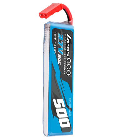 Akumulator LiPo 500mAh 3,7V 60C 1S1P JST BEC | GEA5001S60JRED GENS ACE