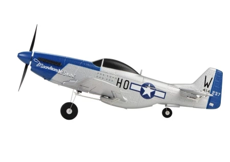 Mini Mustang P51D Scaled Warbird Airplane niebieski RTF (450mm) | TOP097B01 TOP RC HOBBY