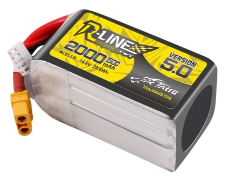 Akumulator LiPo 2000mAh 14,8V 150C 4S1P XT60U-F R-Line Version 5.0 | TAA20004S15X6 TATTU
