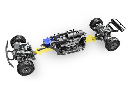 Traxxas Mini Slash 4X4 1/16 Pomarańczowy Samochód RC Model Zdalnie Sterowany | 108164-1-ORNG