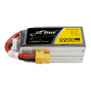 Pakiet LiPo 2200mAh 14,8V 4S 75C | GENS ACE & TATTU