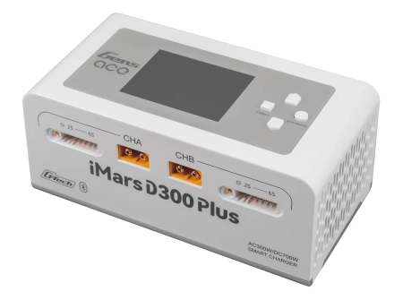 Ładowarka Procesorowa Gens Ace iMars D300 Plus Smart Charger Dual-Channel G-Tech AC/DC 300W/700W Dwukanałowa Biała | GEA300WPLUS-EW