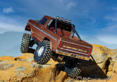 Traxxas TRX-4 Ford F-150 High Trail Edition 4X4 1:10 Niebieski Samochód Zdalnie Sterowany Model RC | 92046-4-BLUE