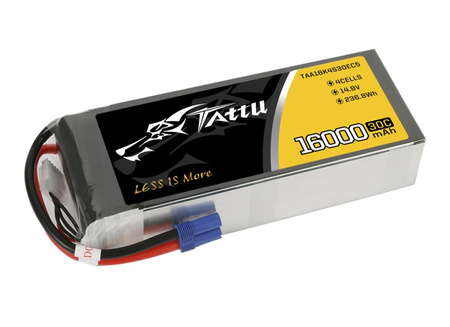 Pakiet LiPo 16000mAh 14,8V 4S 30C | GENS ACE & TATTU