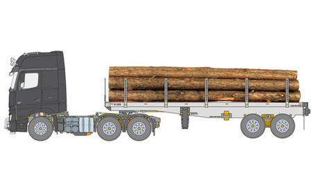 Ciężarówka Mercedes-Benz Actros 3363 6x4 GigaSpace 1/14 KIT | TA-56348 TAMIYA