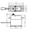 Serwo HiVolt Waterproof (25kg-0,08s/60°) | SW-1211SG SAVOX