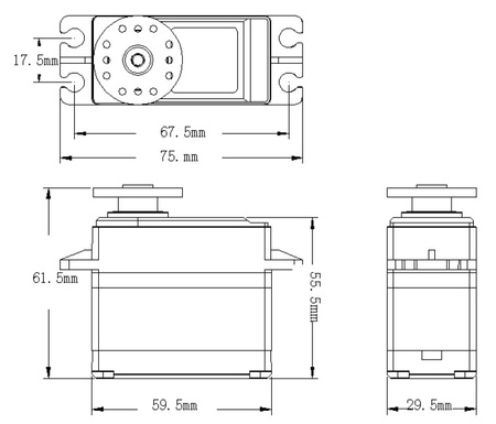 Serwo MAXI HD-1235MG - PowerHD