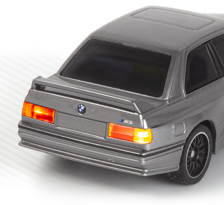 BMW M3 Ravaglia 1989 RTR-X Nano TTR Table Top Racer 1:64 Samochód Zdalnie Sterowany Model RC Srebrny | 160991 HPI RACING