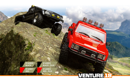 Venture18 1985 Toyota Hilux SR5 Brushed 1/18 (czarny) | 160800 HPI