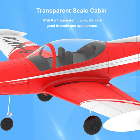 Mini SF260 450 Marchetti Leonardo RTF 450mm Czerwony | TOP107B02 TOP RC HOBBY